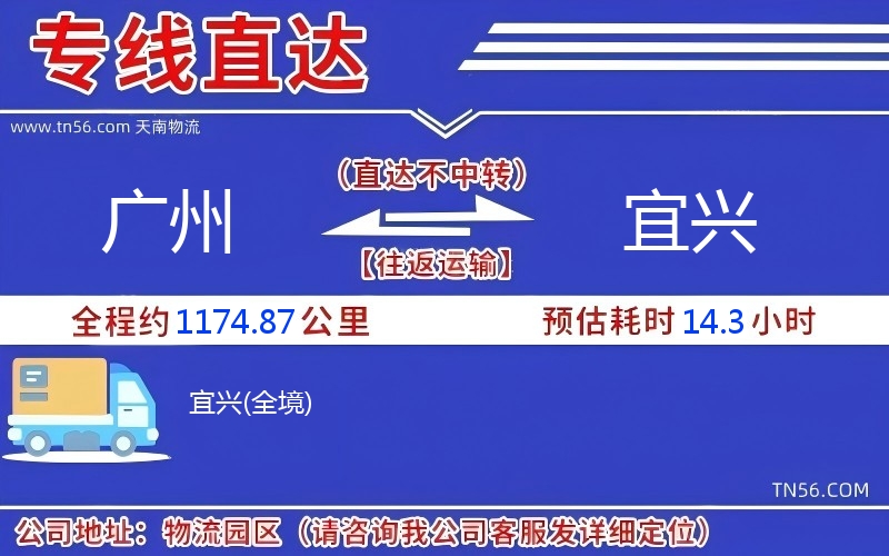 廣州到宜興物流公司