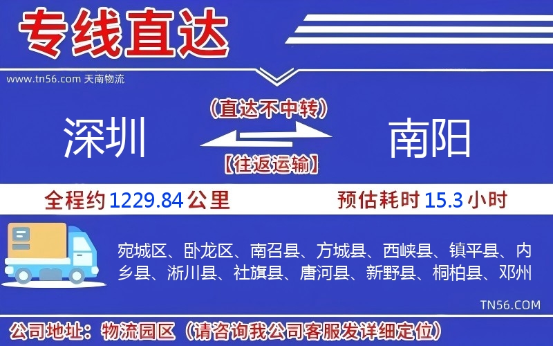 深圳到南陽(yáng)物流公司