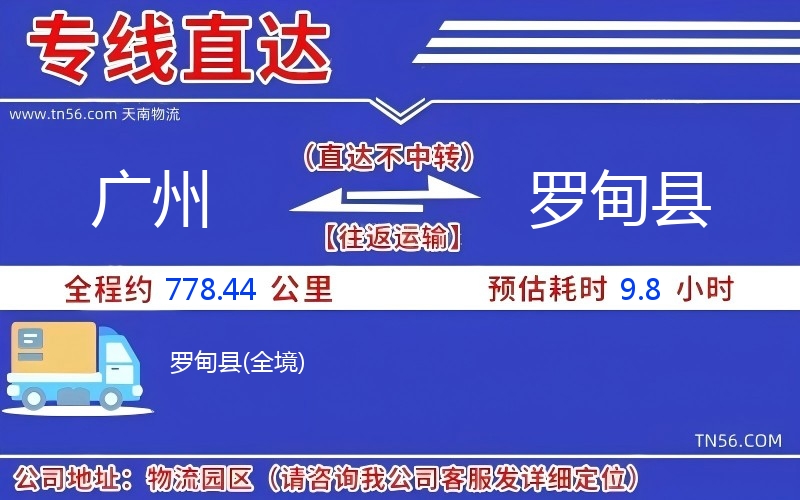 廣州到羅甸縣物流公司
