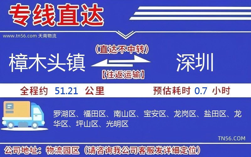 樟木頭鎮(zhèn)到深圳物流公司