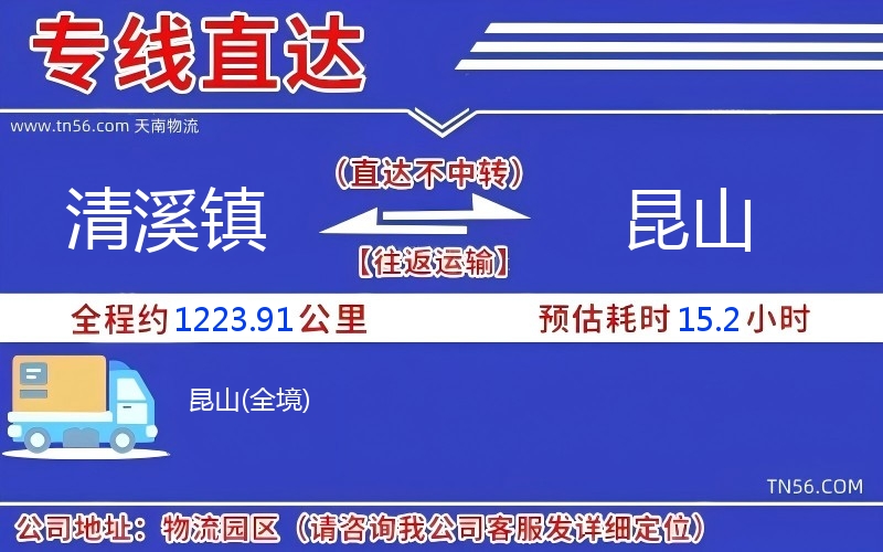 清溪鎮(zhèn)到昆山物流公司