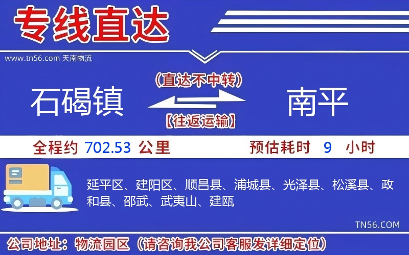 石碣鎮(zhèn)到南平物流公司